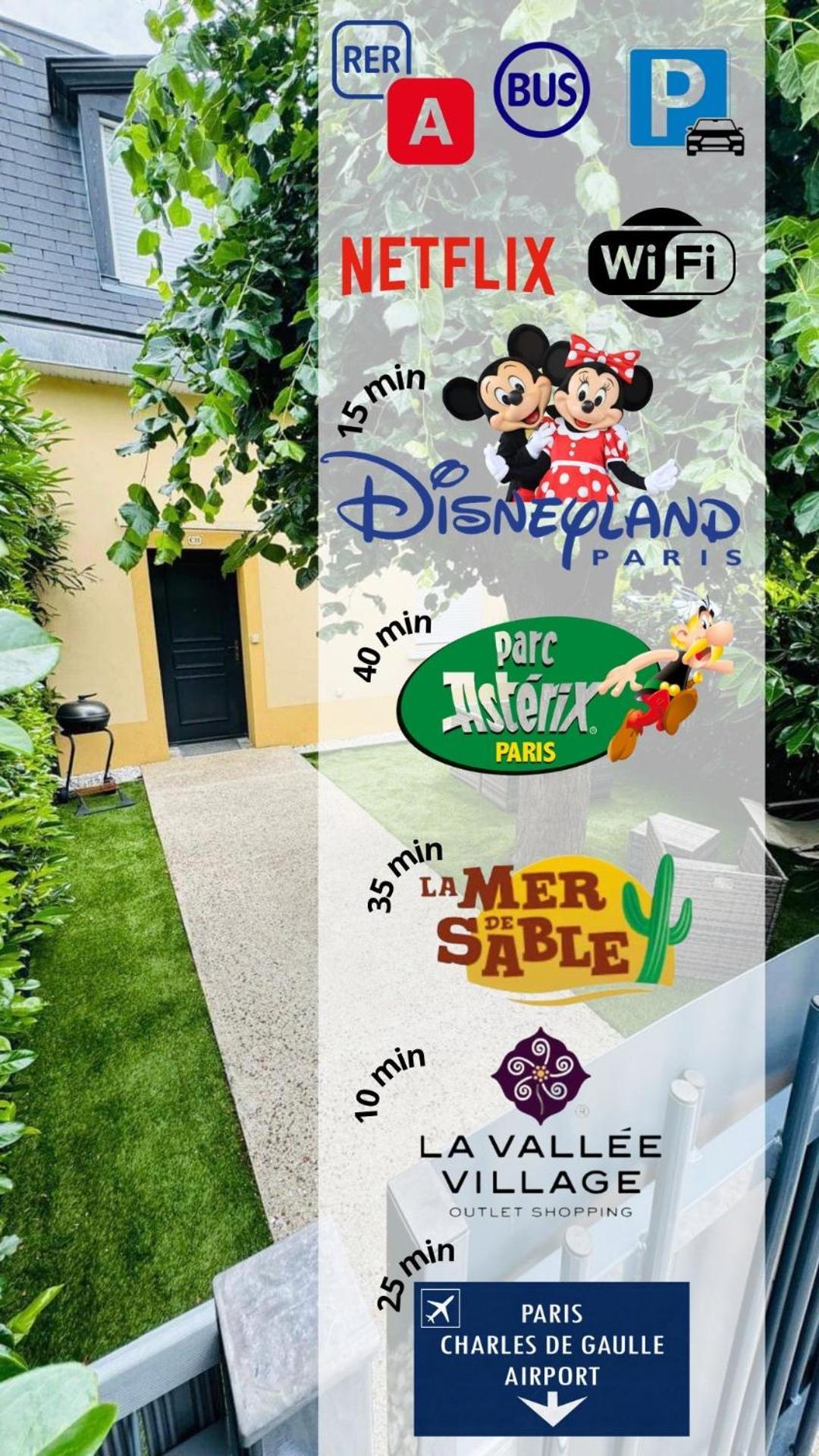 Superbe Duplex-15 Min Disneyland Croissy-Beaubourg Exterior foto
